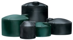 Black & Dark Green Vertical Water Tanks